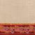 Off white printed silk blend ethnic saree with blouse piece