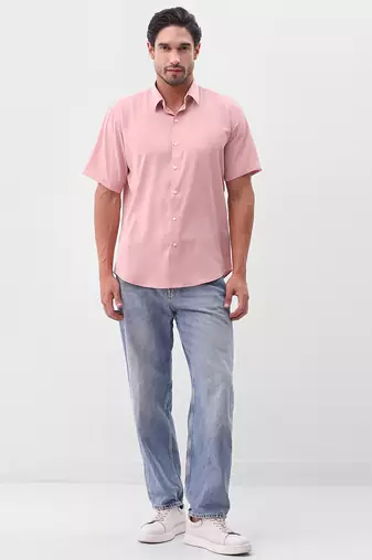 Men's pink boxy fit shirt
