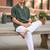 Bottle green boxy fit shirt for men