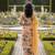 Schiffli Printed suit with crochet lace detailing comes with cotton doria Dupatta and Schiflli palazzos Set of 3
