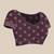 Purple printed art silk ethnic saree with blouse piece