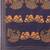 Navy blue printed art silk ethnic saree with blouse piece