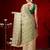 Cream woven cotton blend traditional saree with blouse piece