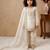 off white pure gmy silk salwar suit set with heavy embroidery 3 mm sequence & coding dori work - designer party wear