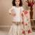 off white pure gmy silk with heavy embroidery sequence work - designer party wear