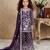 purple heavy fox georgette salwar suit set with embroidery chain work with diamond hand work - designer party wear