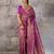 rani pink banarasi silk blend saree for women - festive & wedding wear