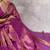 rani pink banarasi silk blend saree for women - festive & wedding wear