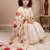 off white pure gmy silk with heavy embroidery sequence work - designer party wear