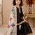 black pure gmy silk with heavy embroidery sequence work - designer party wear