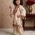 cream pure khadi cottan ethnic wear set with embroidery sequence work with real mirror work - designer party wear