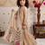 cream pure gmy silk with heavy embroidery sequence work - designer party wear