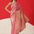 Pink woven art silk traditional saree with blouse piece