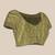 Olive woven art silk traditional saree with blouse piece