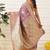 Lavender woven art silk traditional saree with blouse piece