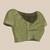 Olive woven art silk traditional saree with blouse piece