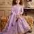 lavender pure gmy silk with heavy embroidery sequence work - designer party wear