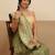 Olive woven art silk traditional saree with blouse piece