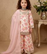 multi heavy chinon salwar suit set with embroidery sequnece work with digital print work - designer party wear