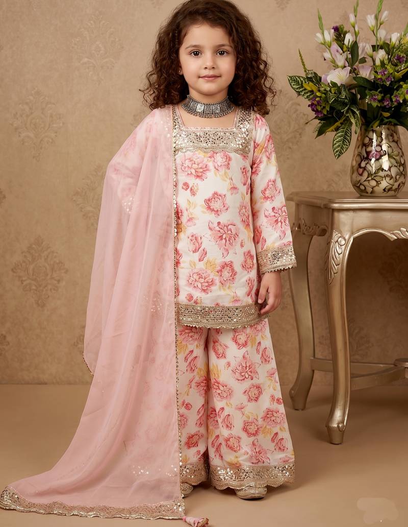 multi heavy chinon salwar suit set with embroidery sequnece work with digital print work - designer party wear