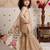 cream pure gmy silk with heavy embroidery sequence work - designer party wear
