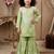 pista heavy rayon cotton ethnic wear set with embroidery work - designer party wear