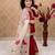 maroon fendi silk with heavy embroidery sequence work - designer party wear