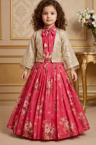 pink heavy fox georgette ethnic wear set with embroidery 5mm siqwans work with heavy lace - designer party wear