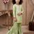 pista heavy rayon cotton ethnic wear set with embroidery work - designer party wear