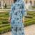 Powder Blue Cotton Schiffli Floral Printed co-ord Set Set of 2