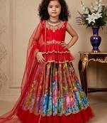 multi heavy chinon silk with embroidery siqunce work - designer party wear