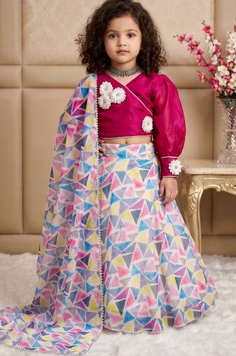 multi heavy pure soft organza with digital print work - designer party wear