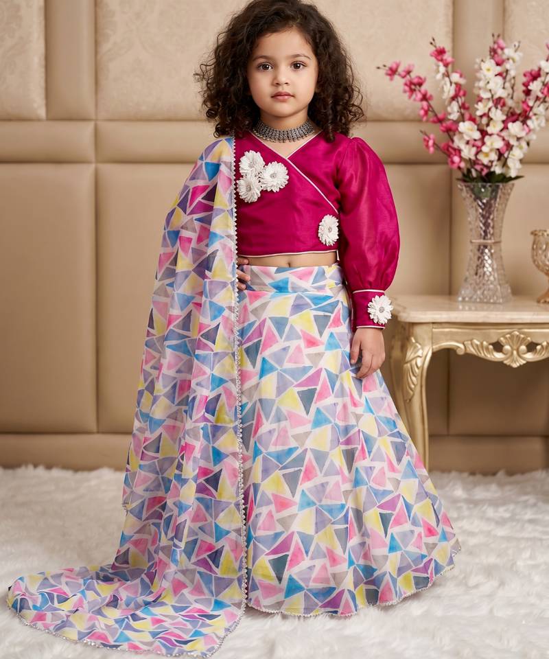 multi heavy pure soft organza with digital print work - designer party wear