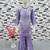lavender heavy rayon cotton ethnic wear set with embroidery work - designer party wear