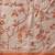 Cream printed art silk ethnic saree with blouse piece