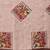 Multicolor digital printed jute festive saree with blouse piece
