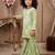 pista heavy rayon cotton ethnic wear set with embroidery work - designer party wear