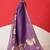 Purple printed art silk ethnic saree with blouse piece