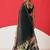 Black printed art silk ethnic saree with blouse piece