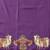 Purple printed art silk ethnic saree with blouse piece