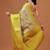 Cream printed art silk ethnic saree with blouse piece