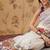 White plain cotton blend festive saree with blouse piece