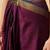 Purple plain art silk traditional saree with blouse piece