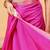 Pink plain art silk traditional saree with blouse piece