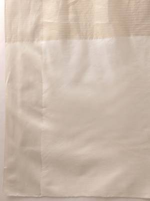 off white zari woven silk blend saree 5