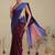 Maroon woven art silk traditional saree with blouse piece