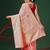 Pink woven cotton blend traditional saree with blouse piece