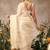 Off white woven silk blend ethnic saree with blouse piece