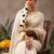 Off white woven cotton blend traditional saree with blouse piece
