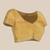 Yellow woven cotton blend traditional saree with blouse piece